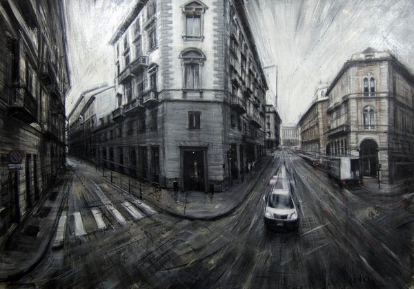 Эскиз пейзажа в перспективе