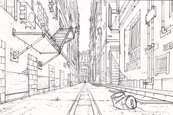 Перспектива улицы арт