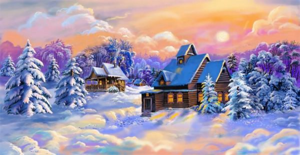 Рисунок на тему зима