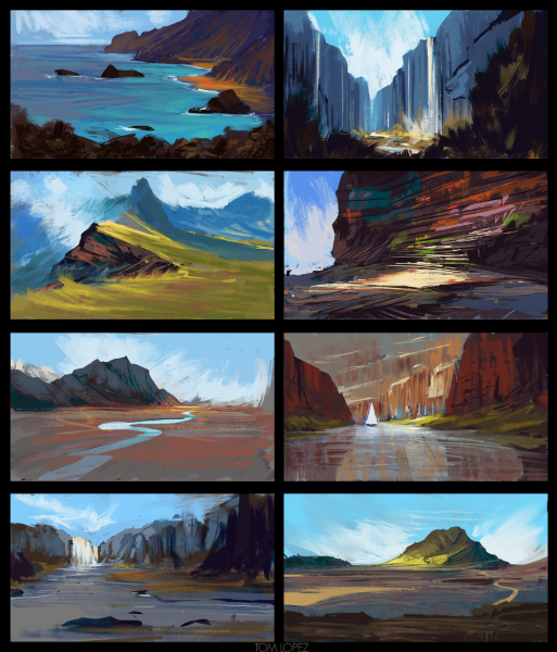 Референсы для живописи пейзаж