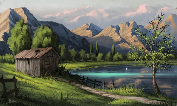 Туториалы по рисованию пейзажа