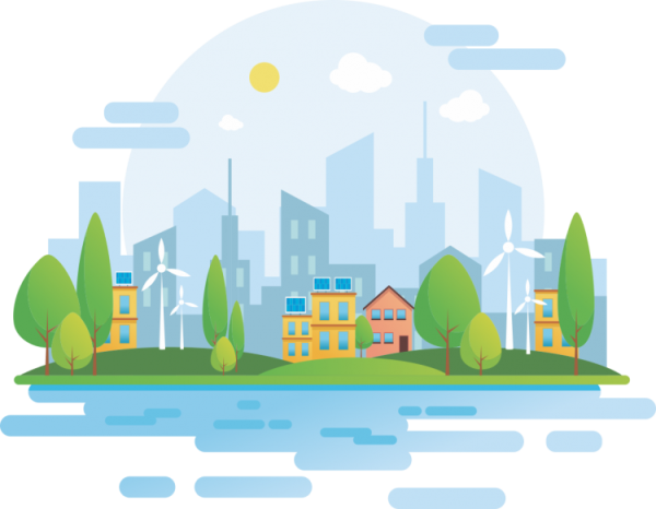 Векторный город