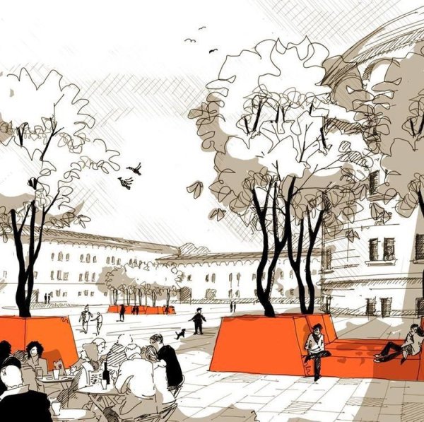 Антураж стаффаж композиция парк