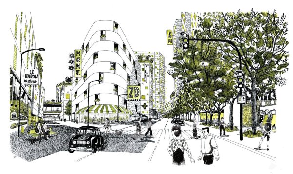 Зарисовка городской среды