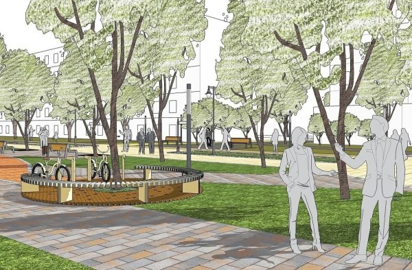 Эскиз сквера