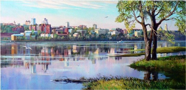 Картины Любови Малышевой Пермь набережная
