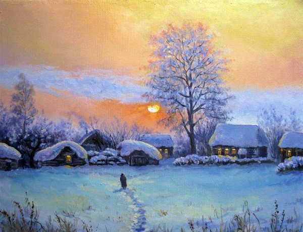 Художник Александр Файвисович русская деревня