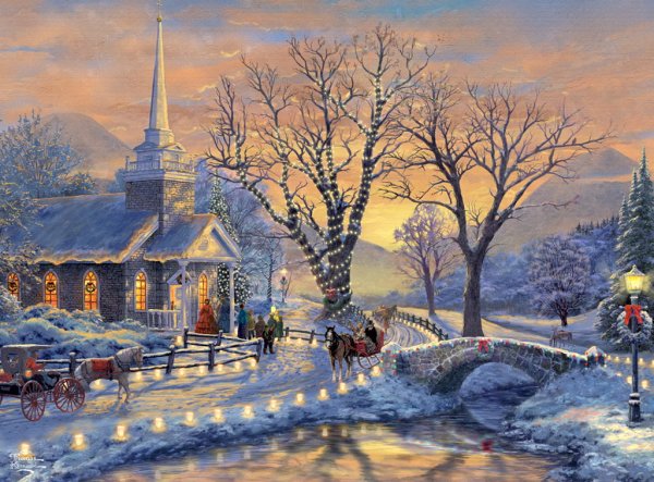 Художник Томас Кинкейд зима