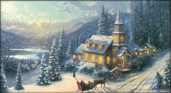 Художник Томас Кинкейд зима