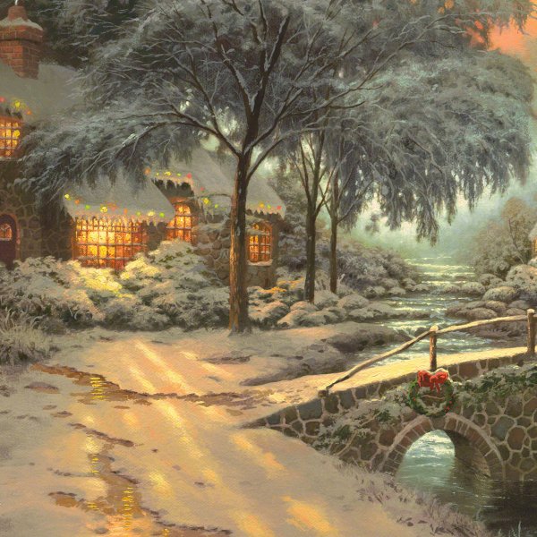 Томас Кинкаде город зима