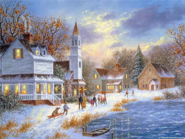 Томас Кинкаде художник Рождество