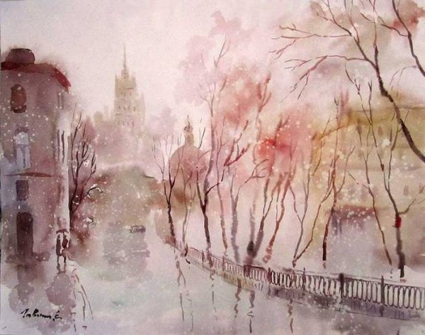 Евгений Гавлин акварель