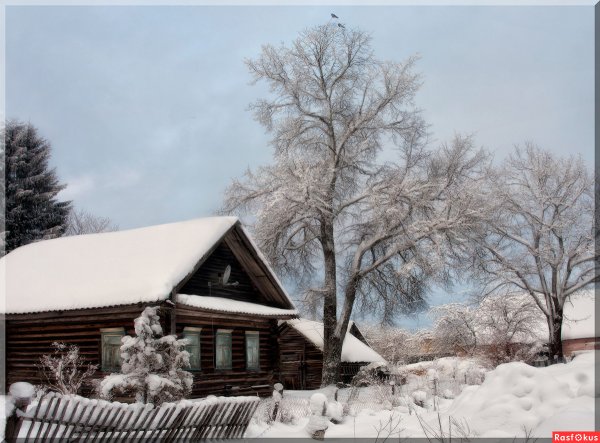 Зима в деревне