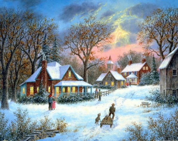 Фред Свон пейзажи зимние