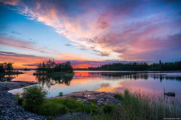 Типичный пейзаж Финляндии