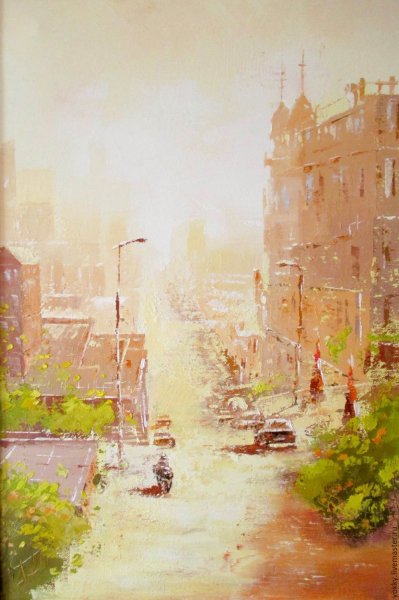 Вертикальный пейзаж живопись