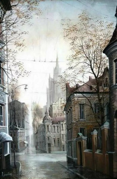 Стародубов Александр художник картины городской пейзаж