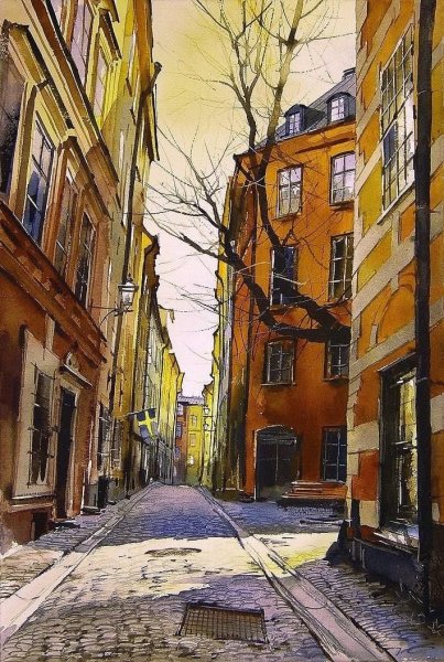 Александр Стародубов картины Старая Москва