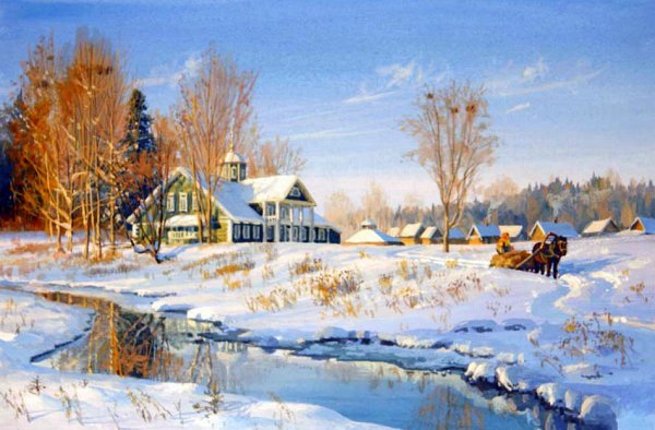 Зимние пейзажи художника Владимира Юрьевича Жданова