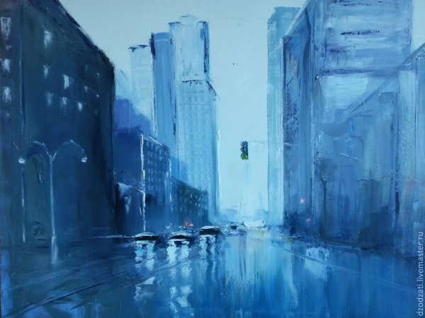 Городской пейзаж в цвете