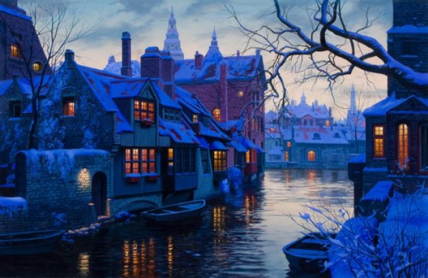 Городской пейзаж Евгений Лушпин