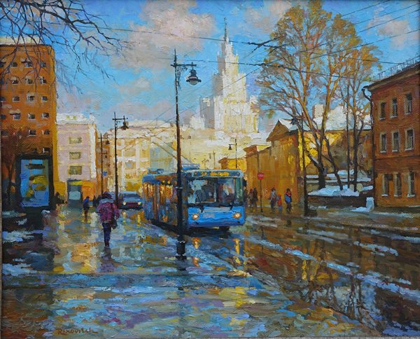 Художник Волков Сергей Риксович городские пейзажи