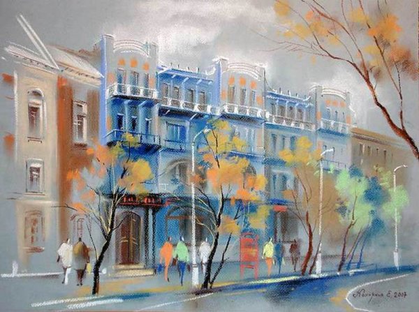 Анна Чарина художник московские улочки