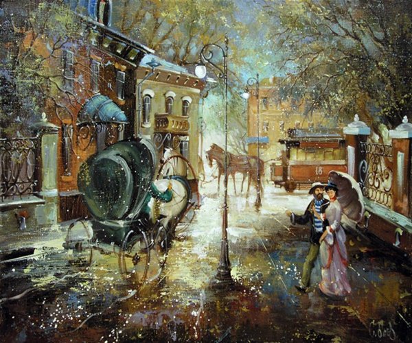 Художник боев Сергей городские пейзажи