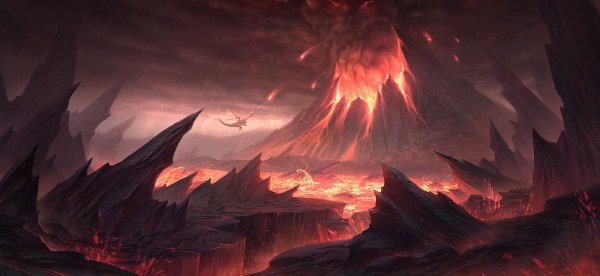 Вулкан арт фэнтези
