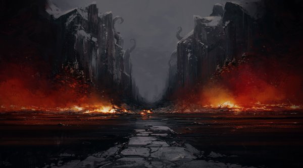 Пустынная местность арт