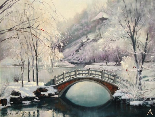 Зимний пейзаж, Наталья Григорьева