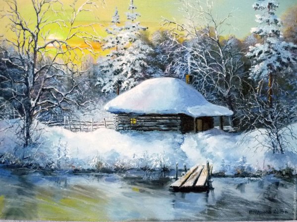 Евгений Лушпин картины зима
