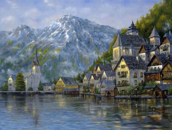 Гальштат Австрия живопись