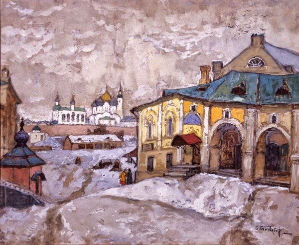 Рисунок на тему первый снег