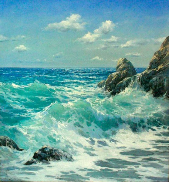 Художник Кикель море Владимир Кикель.