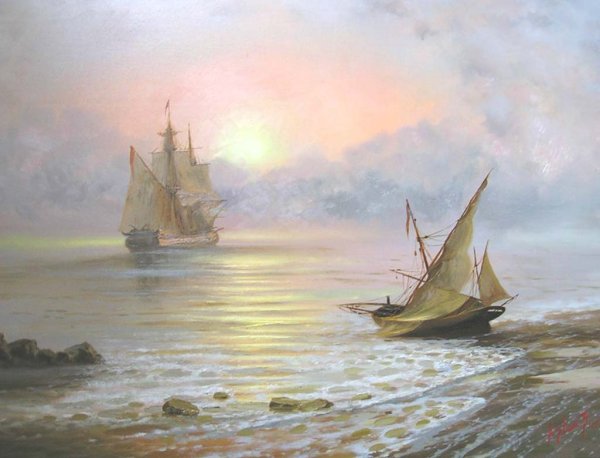 Художник маринист Александр Милюков