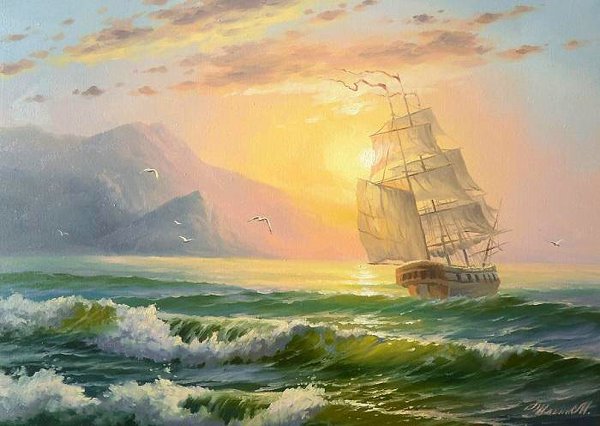 Художник маринист Максим Ильин