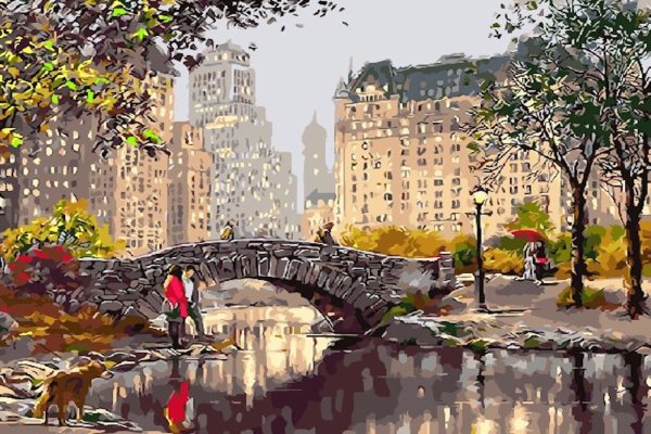 Городские улицы живопись