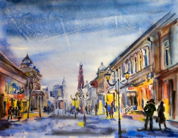 Улица Баумана Казань художники