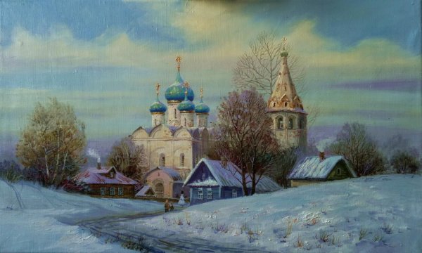 Художник Майстренко Геннадий картины зима