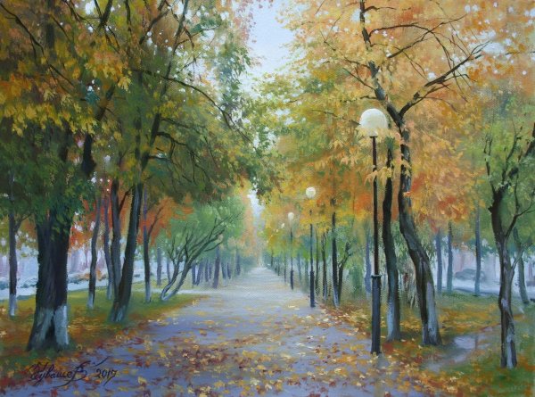 Художник Олег Чувашев осень