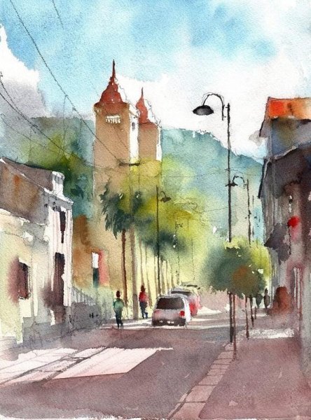 Grzegorz Wrobel акварель