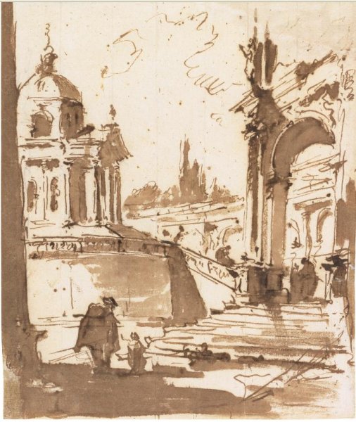 Франческо Гварди гризайль