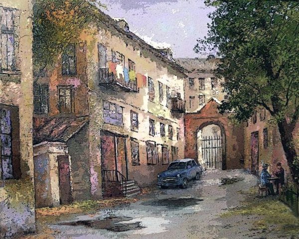 Дворики живопись