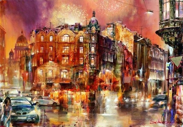 Томас Кинкейд городской пейзаж