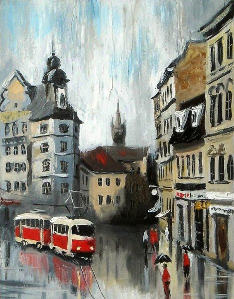 Томас Кинкейд картины города-Парижа