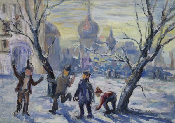 Афремов Леонид художник зима