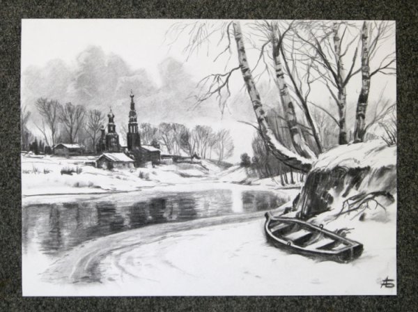 Пейзаж в графике