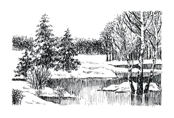 Пейзаж Графика