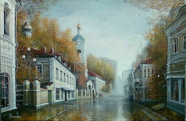Михаил Сатаров художник улицы старой Москвы